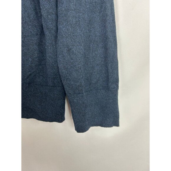 Banana Republic Luxury Blend Men's Sweater Large Classic Blue V-Neck - Picture 7 of 9